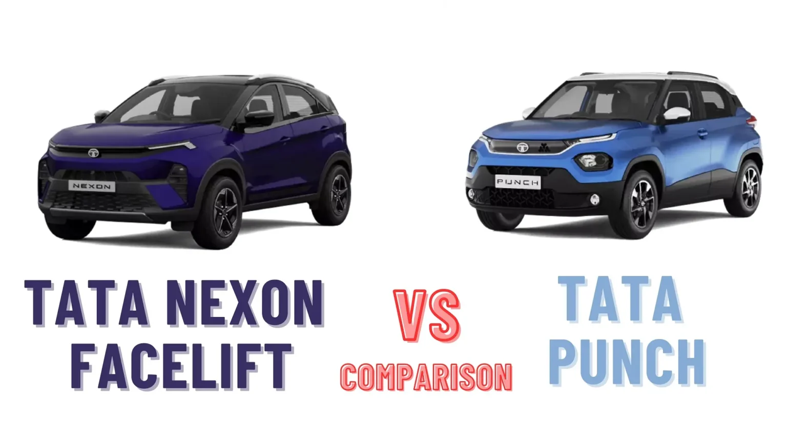 tata nexon facelift vs tata punch price engine feature